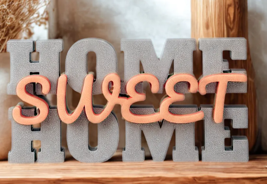 Home Sweet Home Lettering